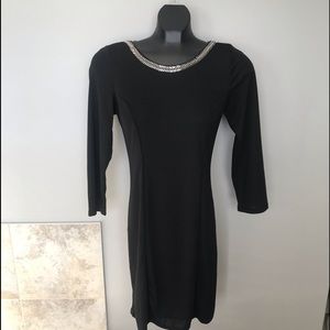 H&M 3/4 Sleeve Black Dress